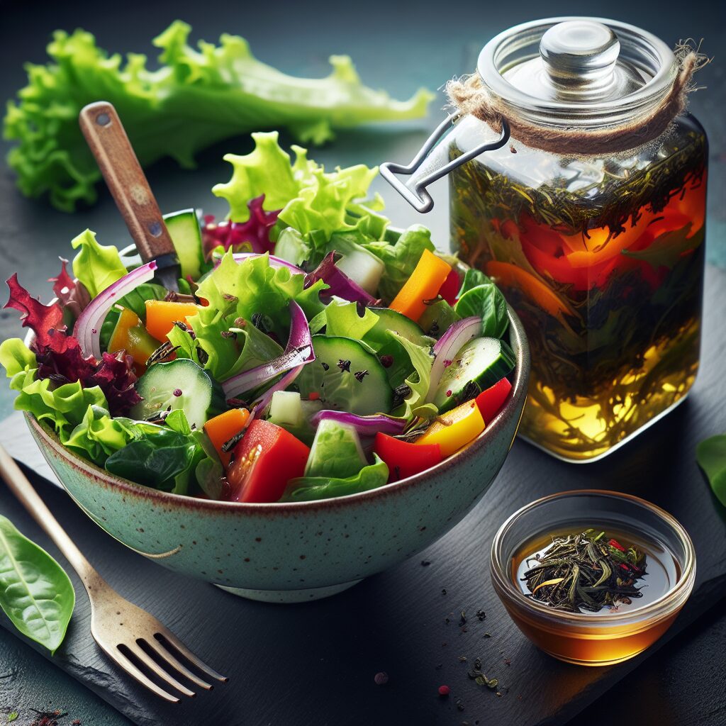 Healthy and Flavorful Tea-Infused Salad Dressings