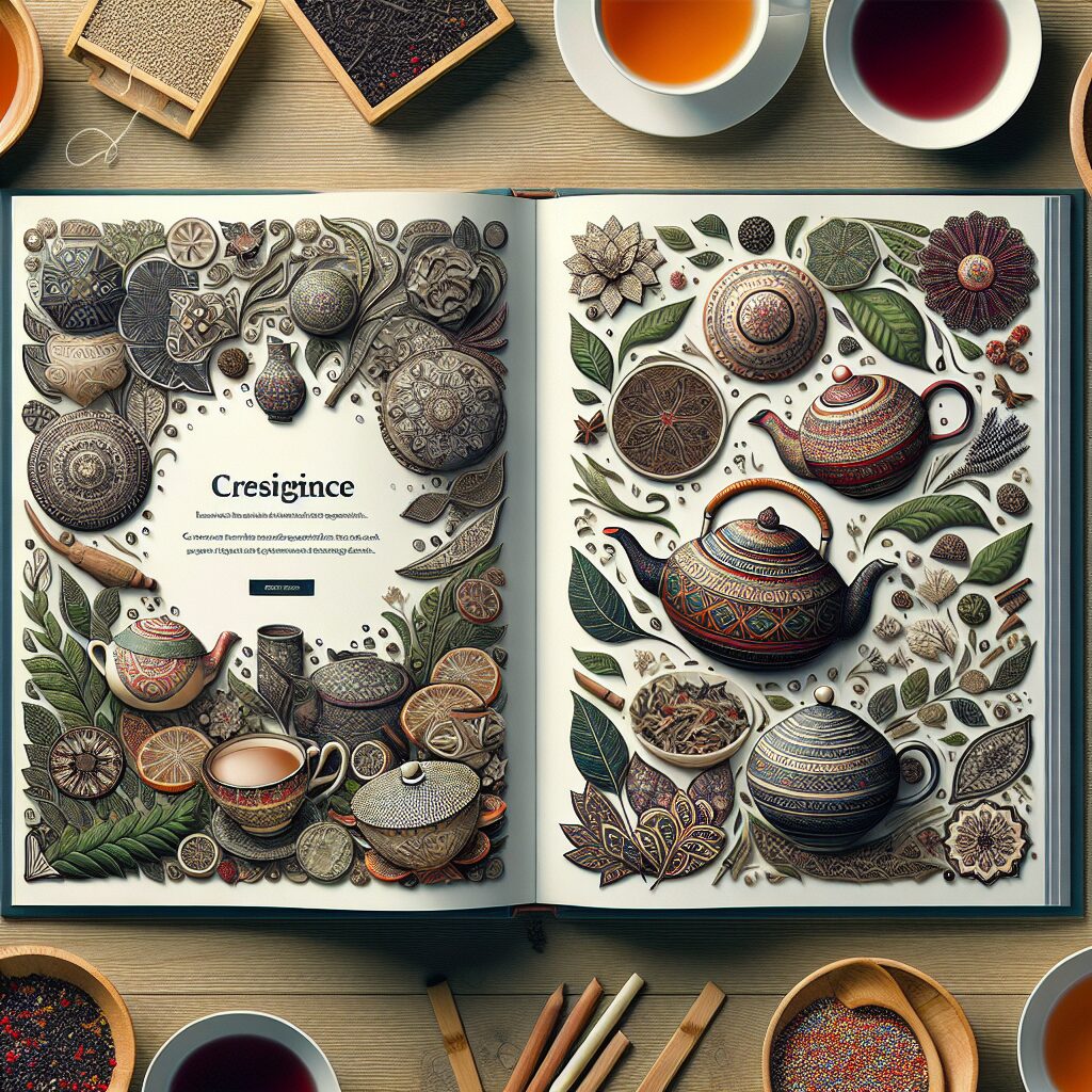 Tea Motifs in Book Cover Design: A Creative Approach